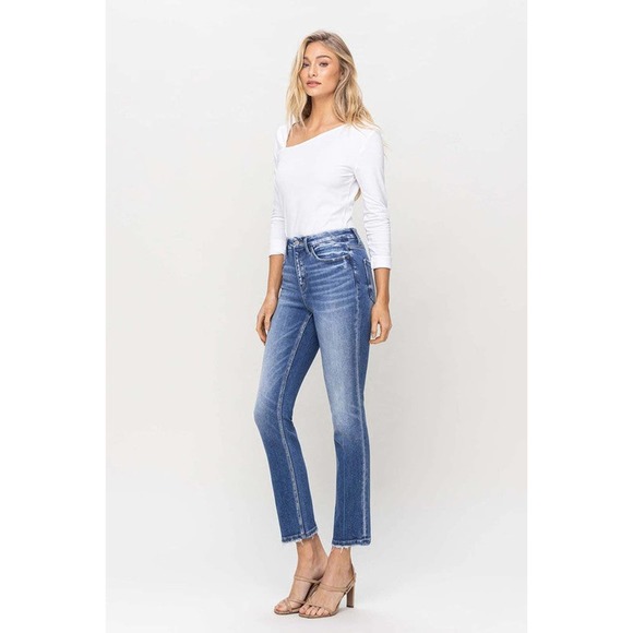 FLYING MONKEY Poised High Rise Slim Straight Leg Jeans - Picture 3 of 9
